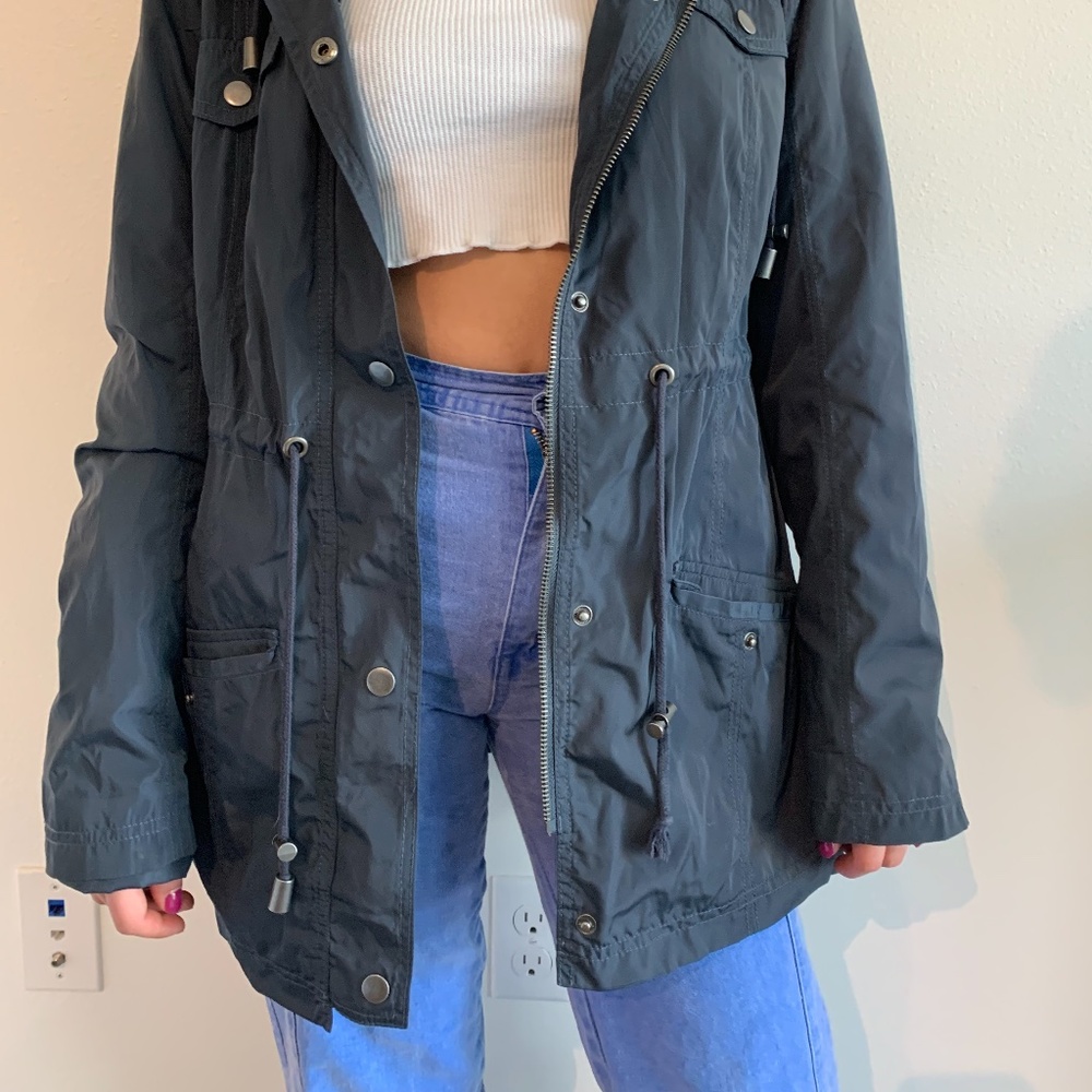 Blue/grey Merona raincoat